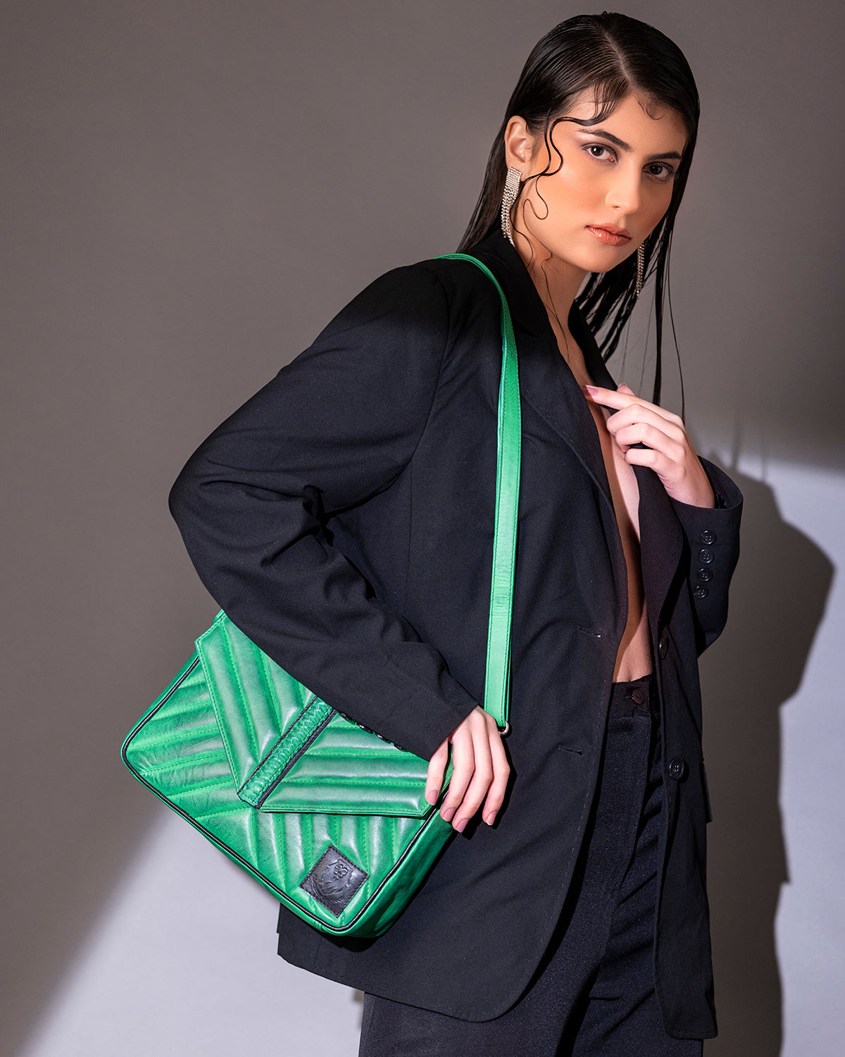 Abelardo Stella Green Sling Bag ABELARDO DE MODA