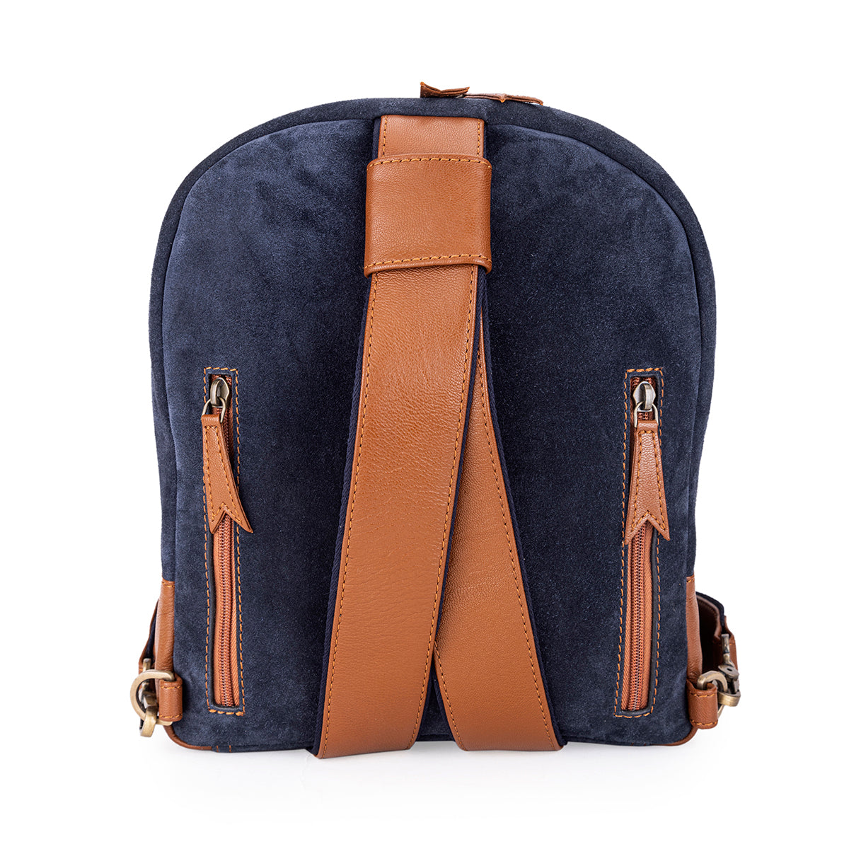 Abelardo Multi Blue/Brown Backpack Bag ABELARDO DE MODA