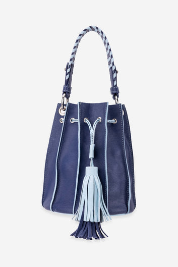 Abelardo Nova Dark Blue Bucket Bag