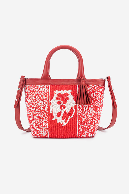 ECO-CONSCIOUS HELEN RED HANDBAG