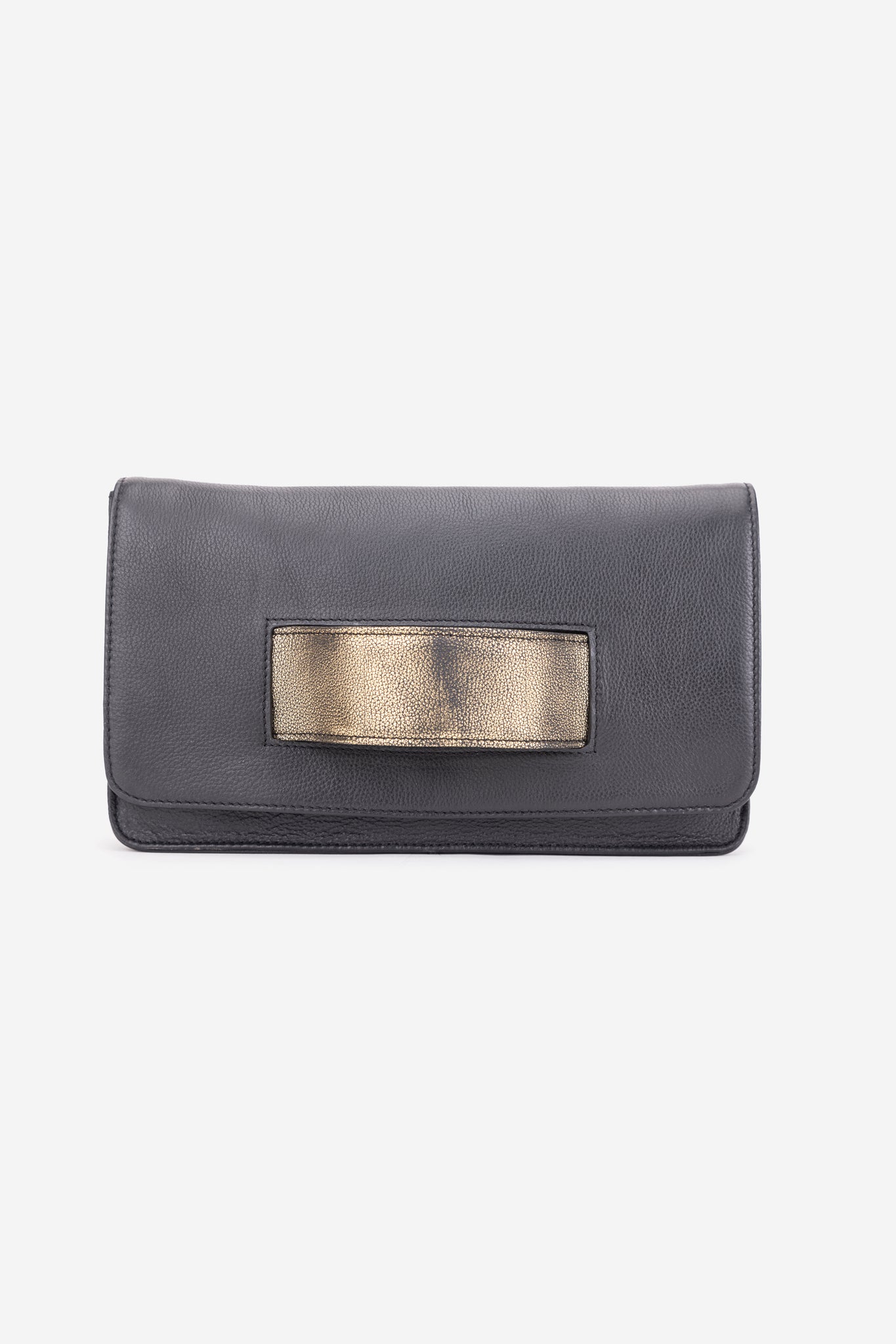 ABELARDO RHEA BLACK ENVELOP CLUTCH ABELARDO DE MODA