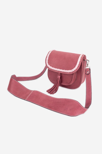 ABELARDO MIA MAROON-ROSE SLING BAG