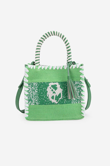 ECO-CONSCIOUS ARIES GREEN HANDBAG ABELARDO DE MODA