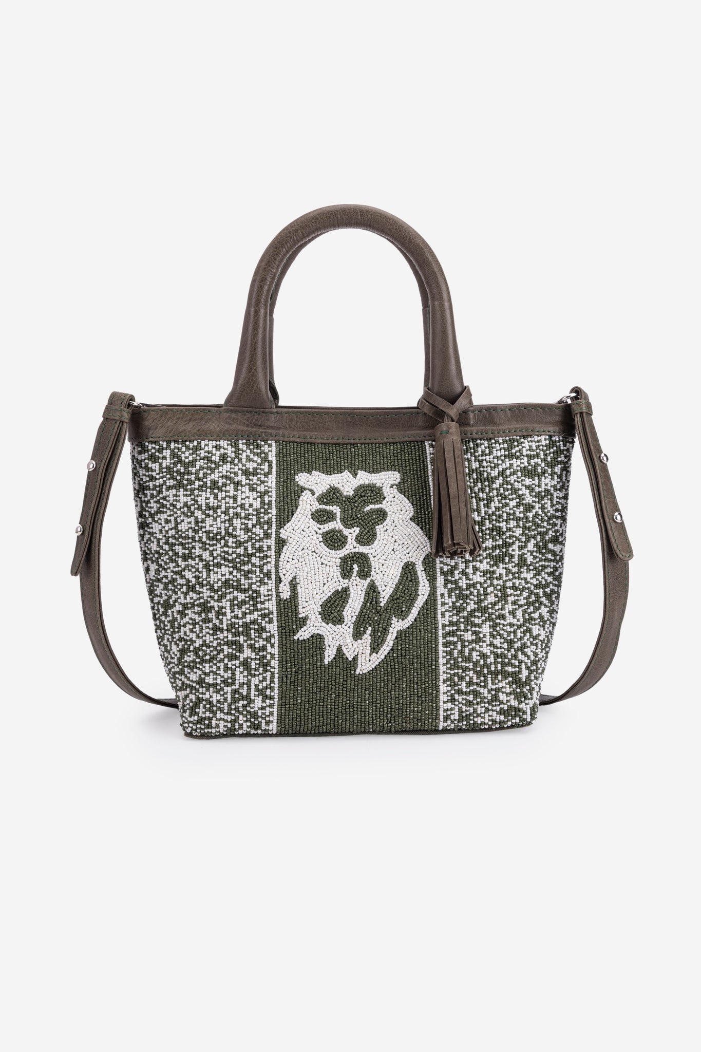 ECO-CONSCIOUS HELEN DARK OLIVE HANDBAG