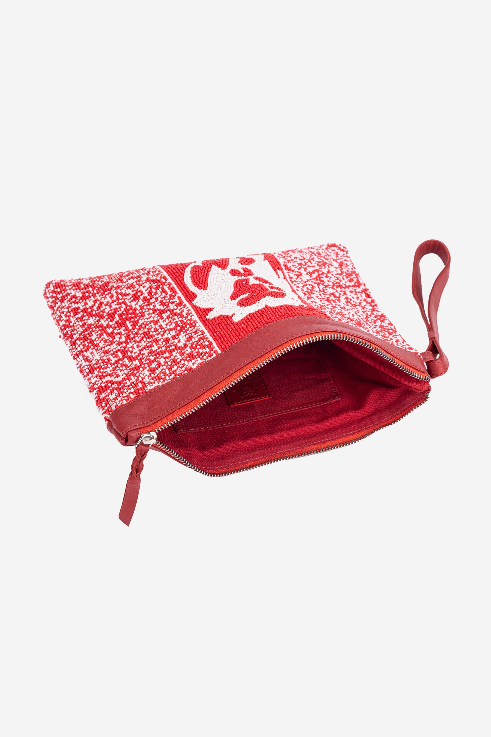 ECO-CONSCIOUS LUNA RED HANDBAG ABELARDO DE MODA