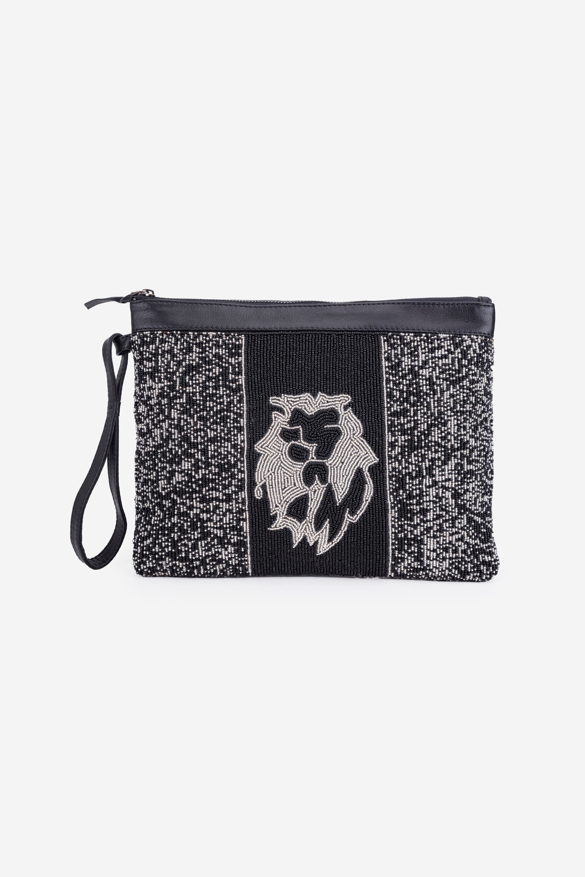 ECO-CONSCIOUS LUNA BLACK/SILVER HANDBAG ABELARDO DE MODA