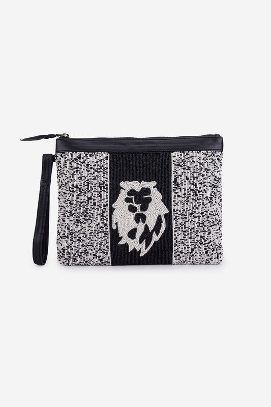 ECO-CONSCIOUS LUNA BLACK/WHITE HANDBAG