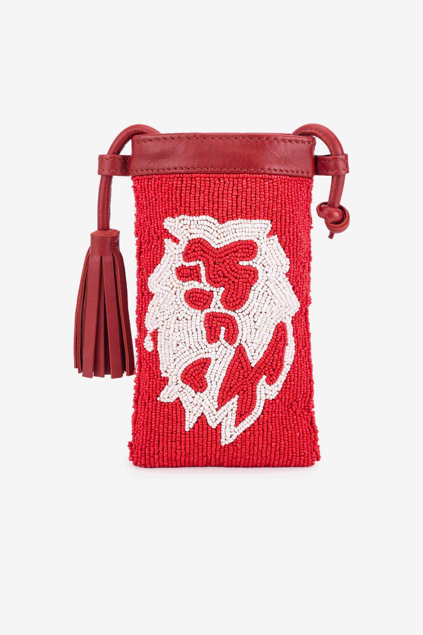 ECO-CONSCIOUS ELISA RED/WHITE SLING BAG ABELARDO DE MODA