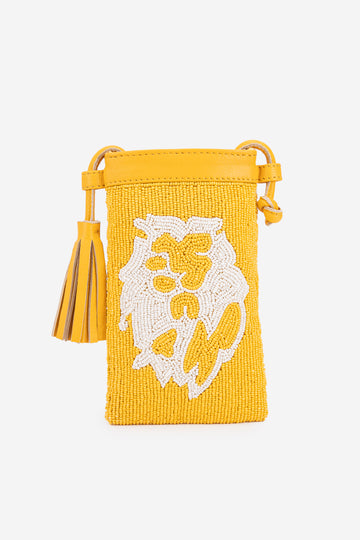 ECO-CONSCIOUS ELISA YELLOW/WHITE SLING BAG