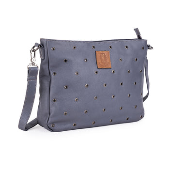 Abelardo Marshmallow Grey Shoulder Bag