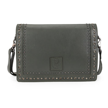 Abelardo Urban Grey Sling Bag With Detachable Strap