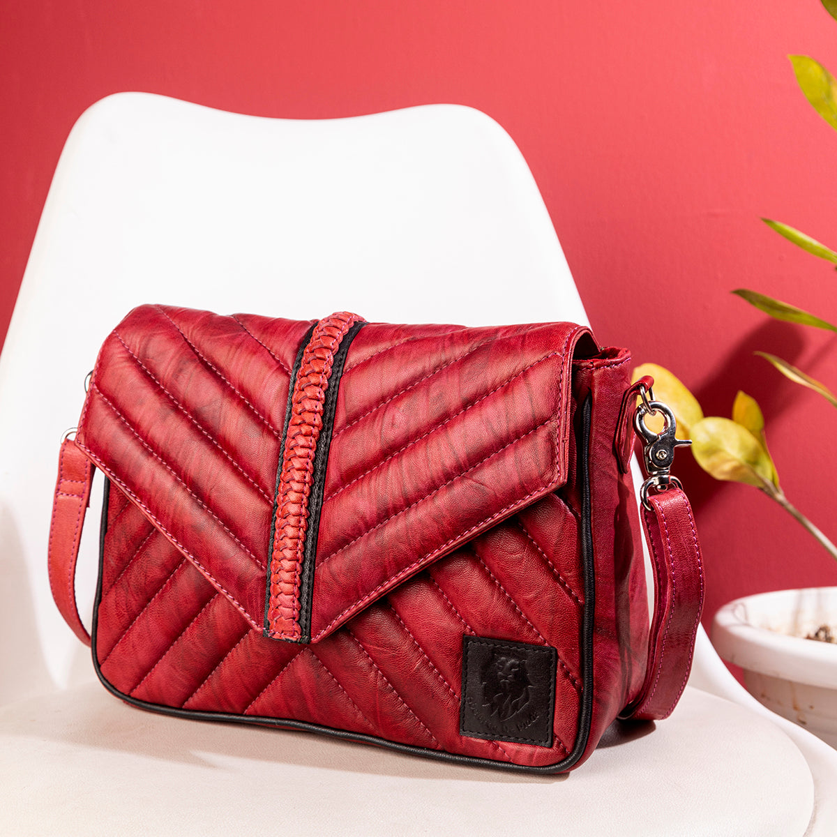 Abelardo Stella Red Sling Bag