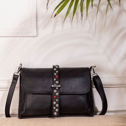 Abelardo Tamie Black Sling Bag