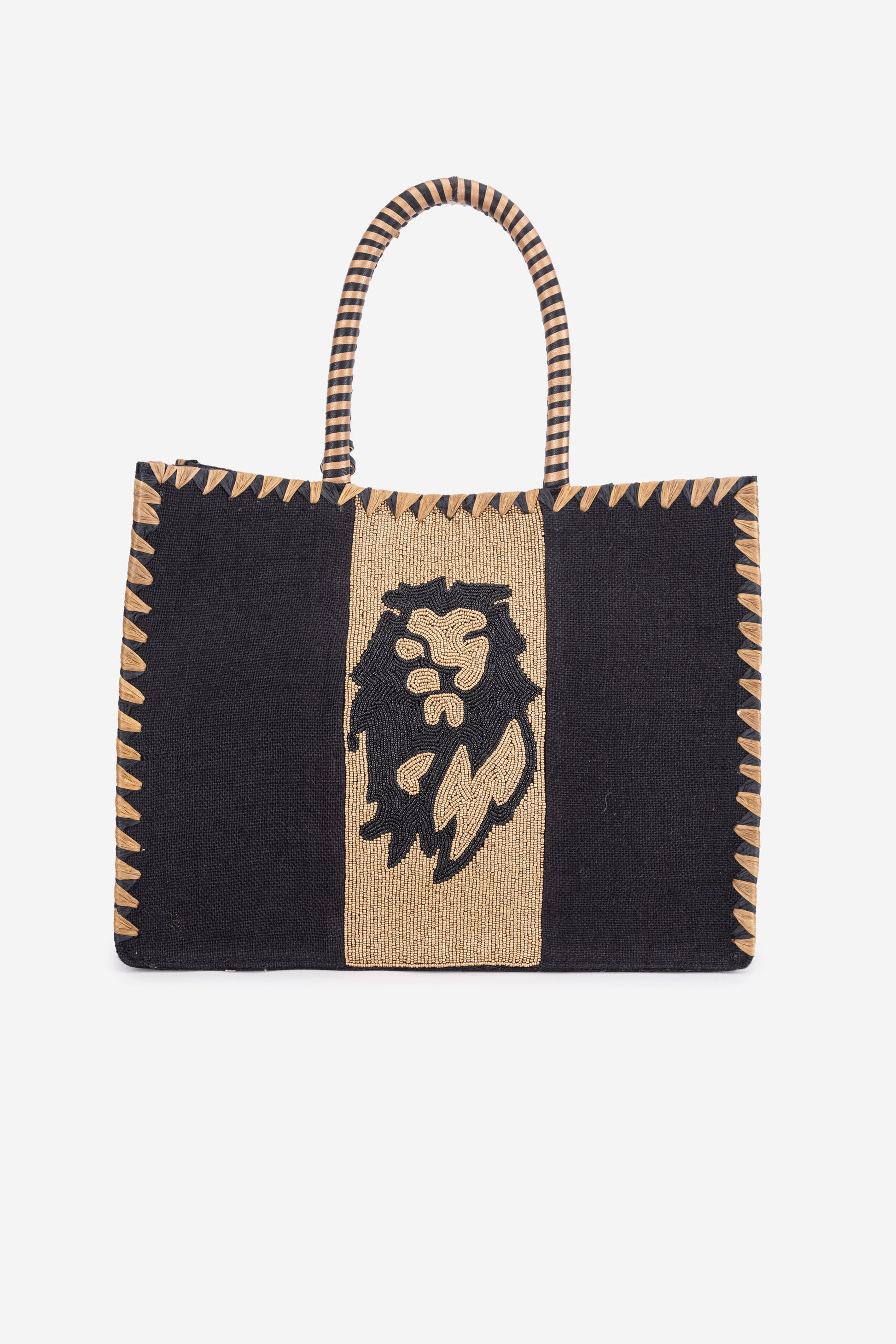 ECO-CONSCIOUS ED-RINA BLACK/GOLD SHOULDER BAG ABELARDO DE MODA