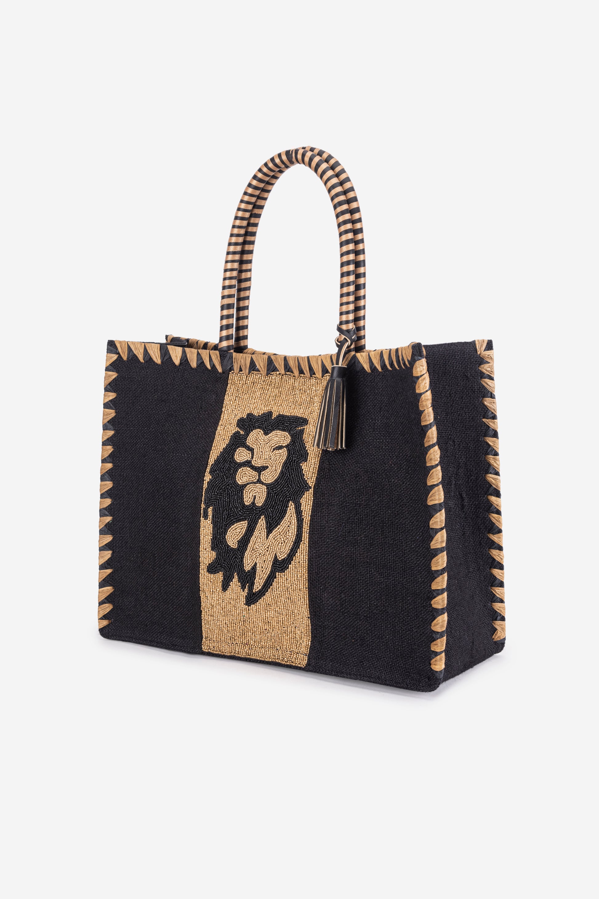 ECO-CONSCIOUS ED-RINA BLACK/GOLD SHOULDER BAG ABELARDO DE MODA