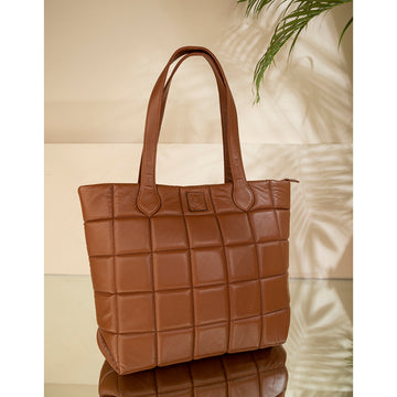 Abelardo Long Champ Tan Tote Bag