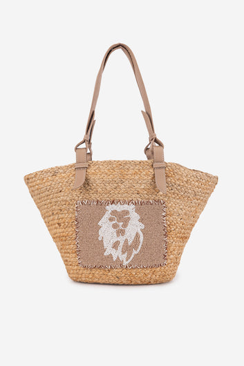 ECO-CONSCIOUS BELLA BEIGE/GOLD SHOULDER BAG