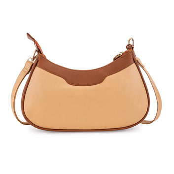 Abelardo Sassy Peach/Brown Shoulder Bag