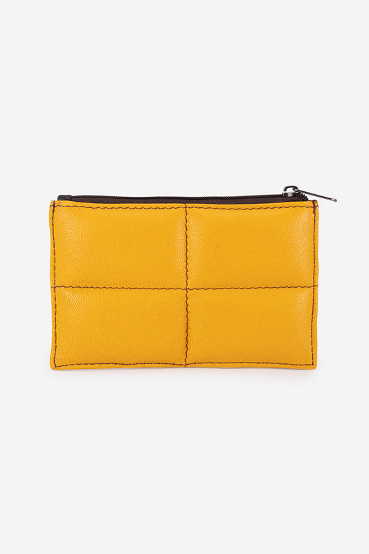 Abelardo Pochette Quilted flat Yellow