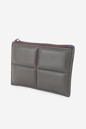 Abelardo Pochette Quilted flat Gray