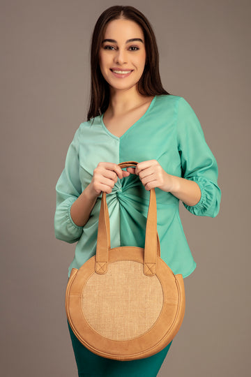 Abelardo Tia Natural & Tan Shoulder Bag