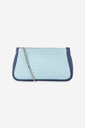 Abelardo Cinzia Navy & Sky Blue Shoulder Bag