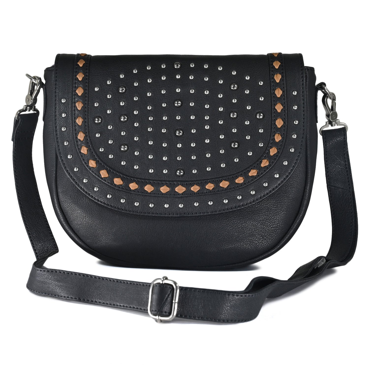 Abelardo Jewelled Black Sling Bag