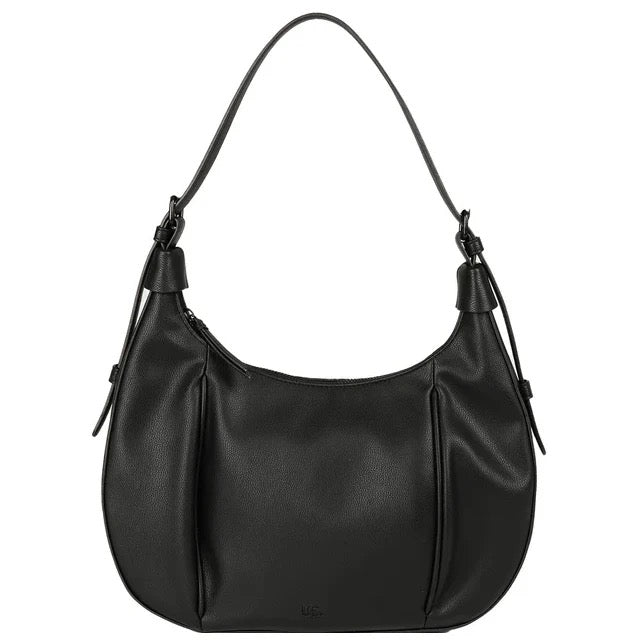 Chiara Black Leather Shoulder Bag ABELARDO DE MODA