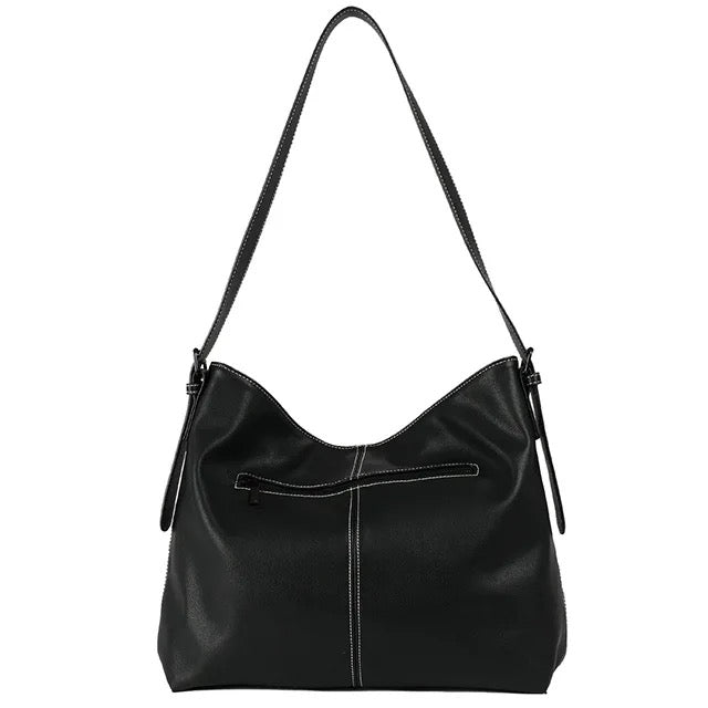 Ramona Black Leather Tote Bag ABELARDO DE MODA