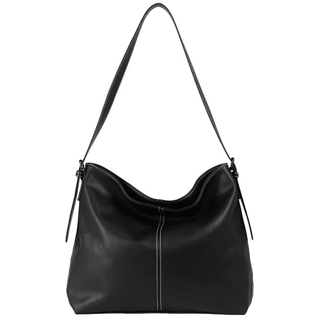 Ramona Black Leather Tote Bag ABELARDO DE MODA