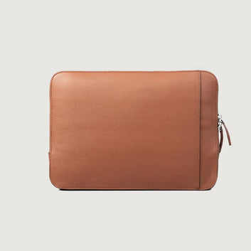 HABIKI LEATHER LAPTOP SLEEVE (TAN, 16