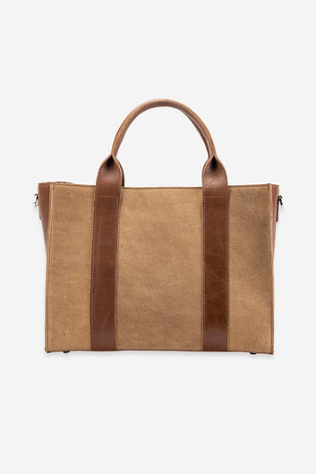 Abelardo Mud-Pie Tan Leather Tote Bag