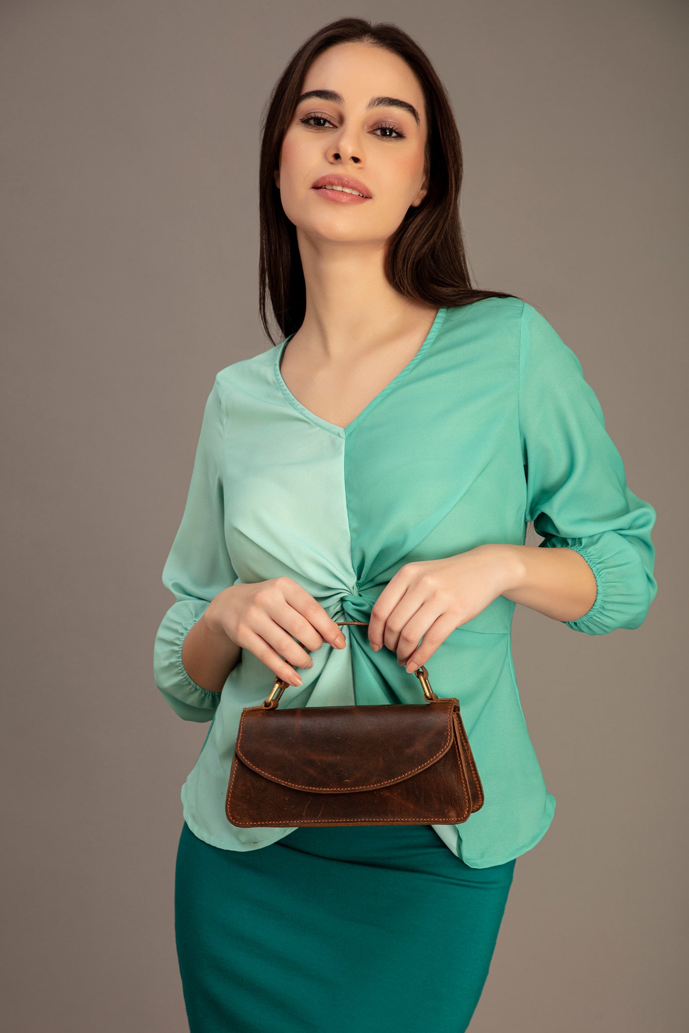 Abelardo Tiramisu Brown Handbag