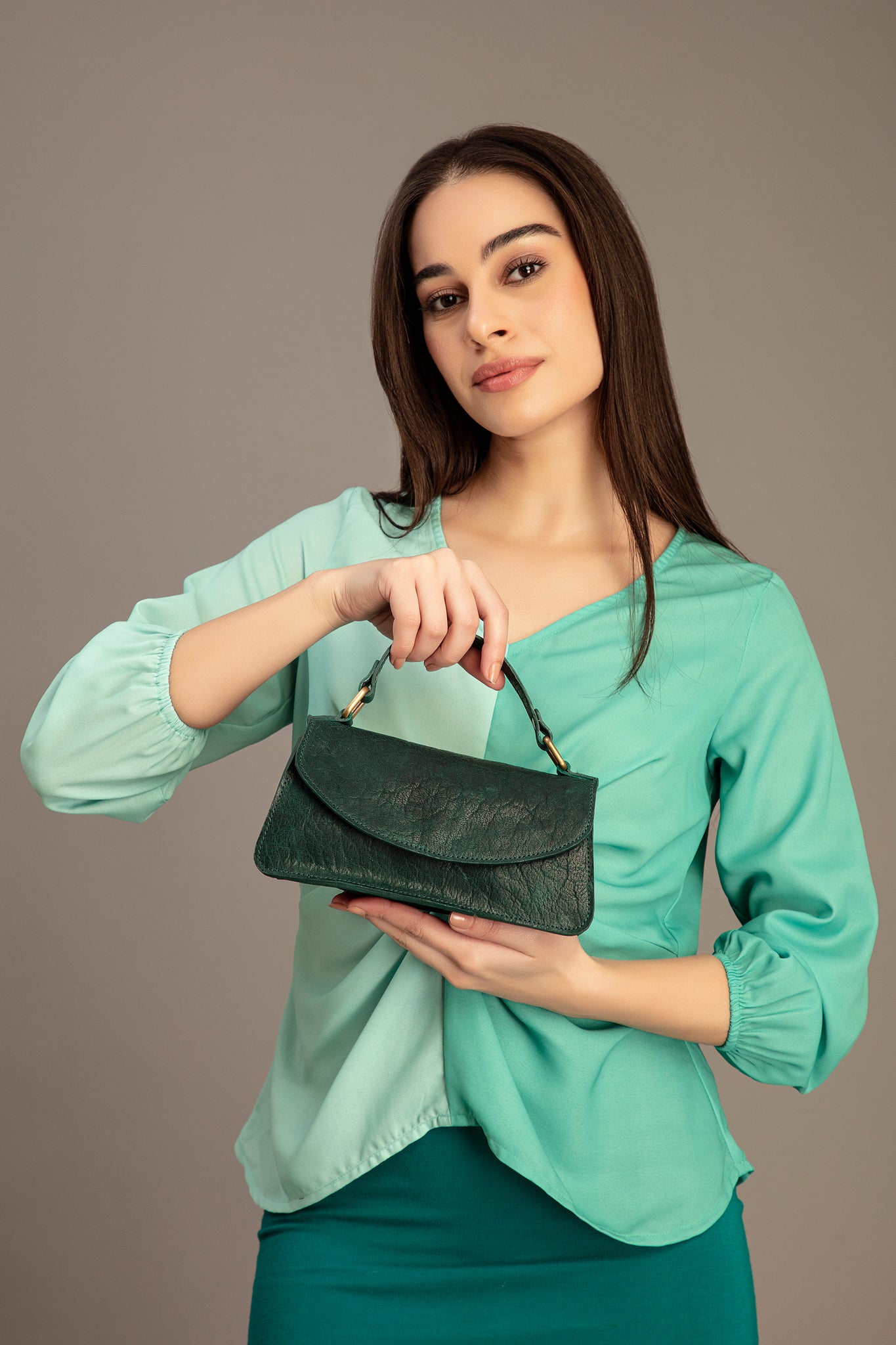 Abelardo Tiramisu Deep Teal Handbag Abelardo de moda